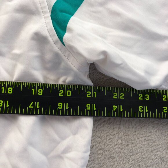 FootJoy Mens Polo Shirt Medium Colorblock White Colorblock Short Sleeve Casual - Picture 5 of 13